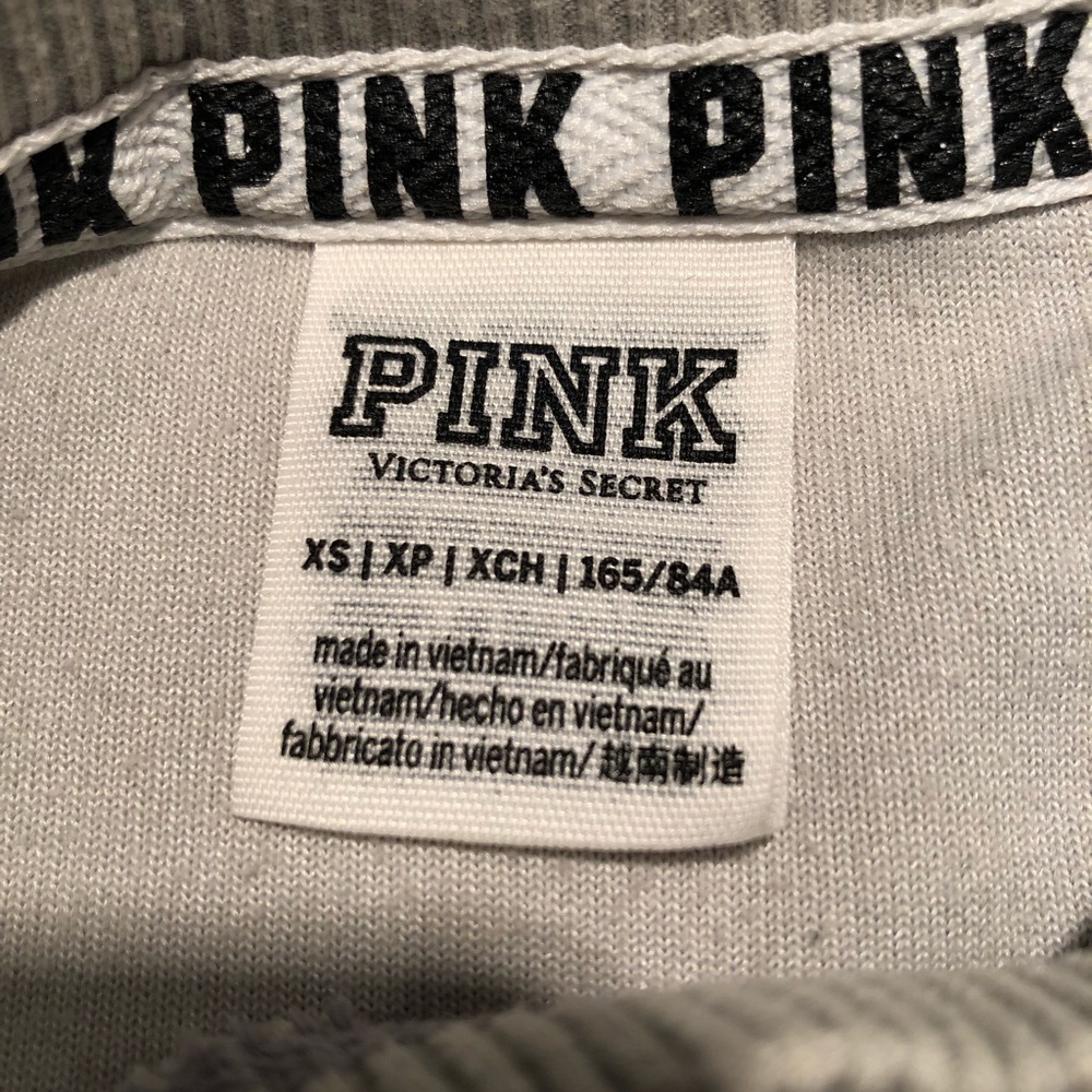 Euc pink Victoria’s Secret velour khaki sweatshirt - Picture 6 of 6